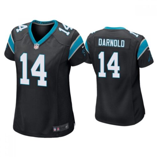 68626a82dd7e8_1 Women's Carolina Panthers #14 Sam Darnold Black Vapor Untouchable Limited Stitched NFL Jersey(Run Small)