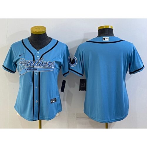 68626a92189c8_1 Women's Carolina Panthers Blank Blue With Patch Cool Base Stitched Baseball Jersey(Run Small)
