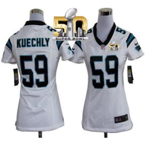 68626ab18d515_1 Panthers #59 Luke Kuechly White Super Bowl 50 Women's Stitched NFL Elite Jersey