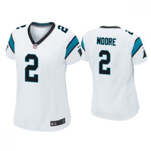 68626abc8f3bb_1 Women's Carolina Panthers #2 D.J Moore White Vapor Untouchable Limited Stitched NFL Jersey(Run Small)