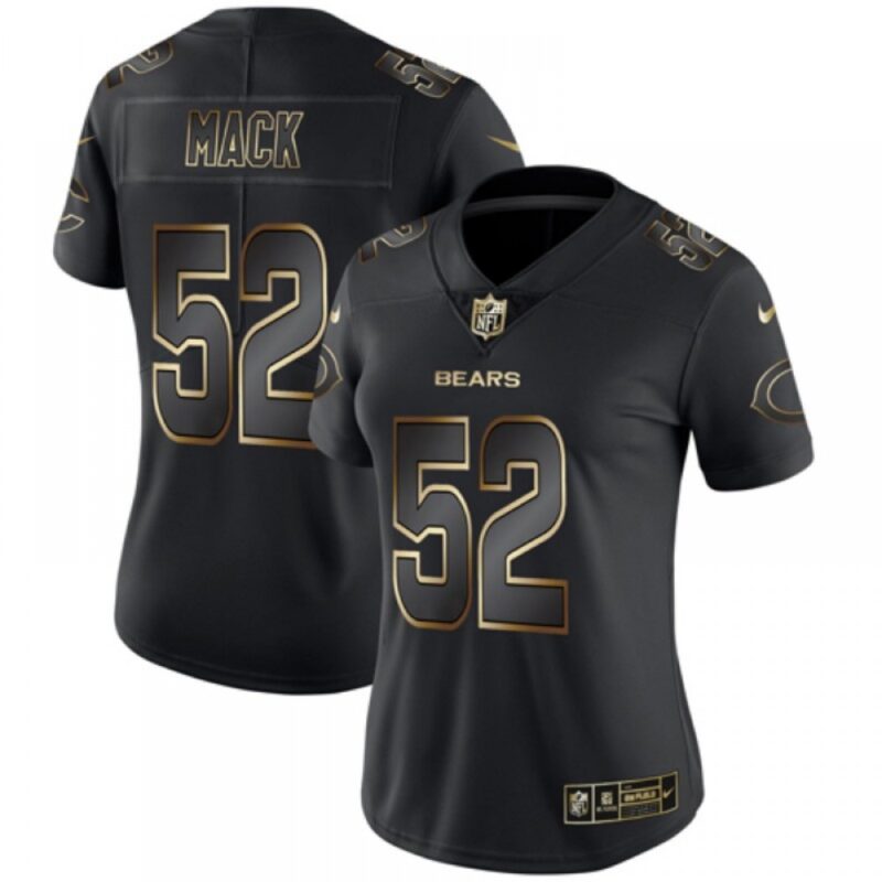 68626ac90294e_1 Women's Chicago Bears #52 Khalil Mack 2019 Black Gold Edition Stitched NFL Jersey(Run Smal)