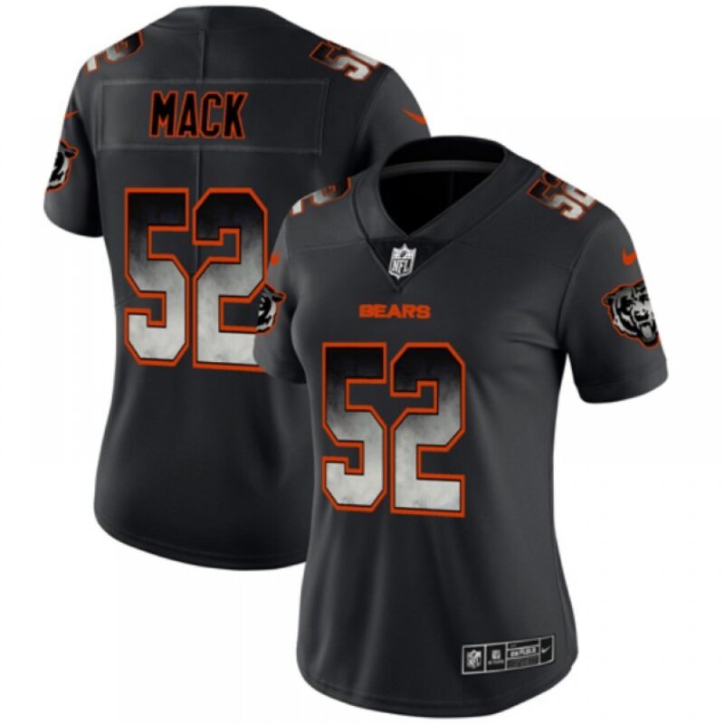 68626acc036a5_1 Women's Chicago Bears #52 Khalil Mack 2019 Black Smoke Fashion Limited Stitched NFL Jersey(Run Smal)