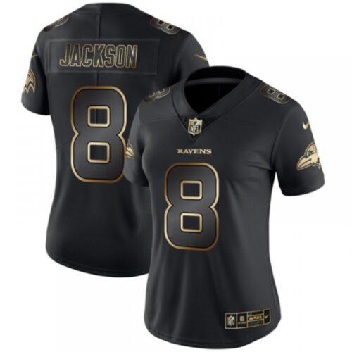 68626b45556f0_1 Women's Baltimore Ravens #8 Lamar Jackson 2019 Black Gold Edition Stitched NFL Jersey(Run Small)