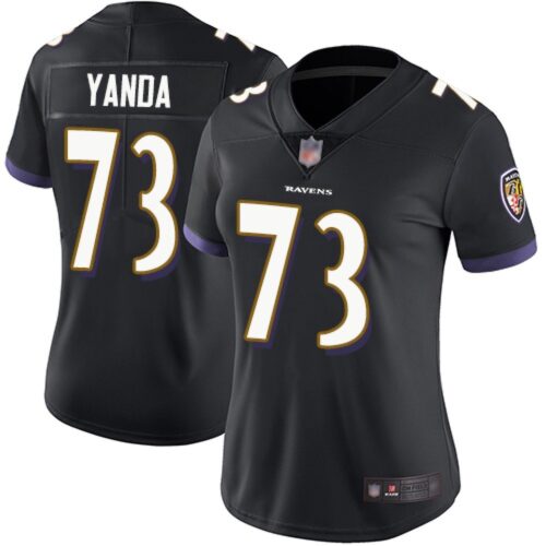68626b55a0fb6_1 Women's Baltimore Ravens #73 Marshal Yanda Black Vapor Untouchable Limited NFL Jersey(Run Small)