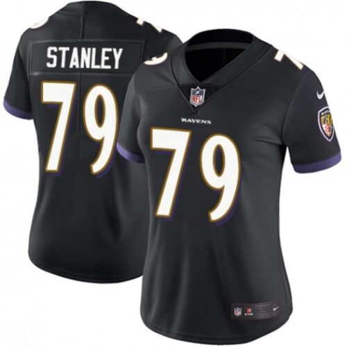 68626b5915bee_1 Women's Baltimore Ravens #79 Ronnie Stanley Black Vapor Untouchable Limited NFL Jersey( Run Small)