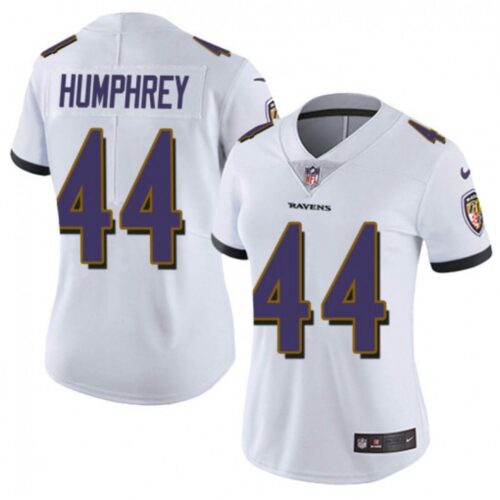68626b959597c_1 Women's Baltimore Ravens #44 Marlon Humphrey White Vapor Untouchable Limited NFL Jersey(Run Small)