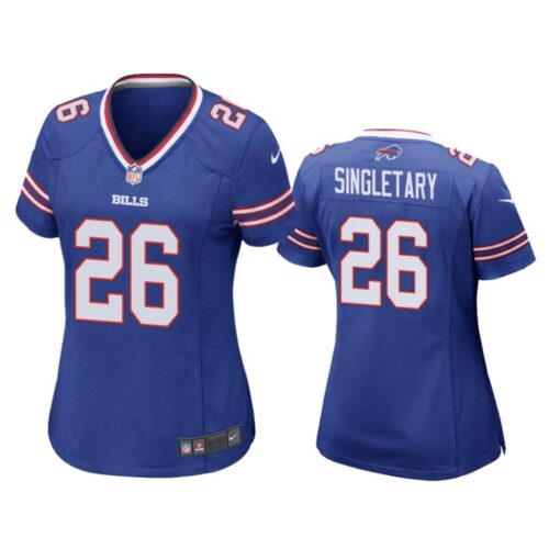 68626bab44489_1 Women's Buffalo Bills #26 Devin Singletary Blue Stitched Jersey