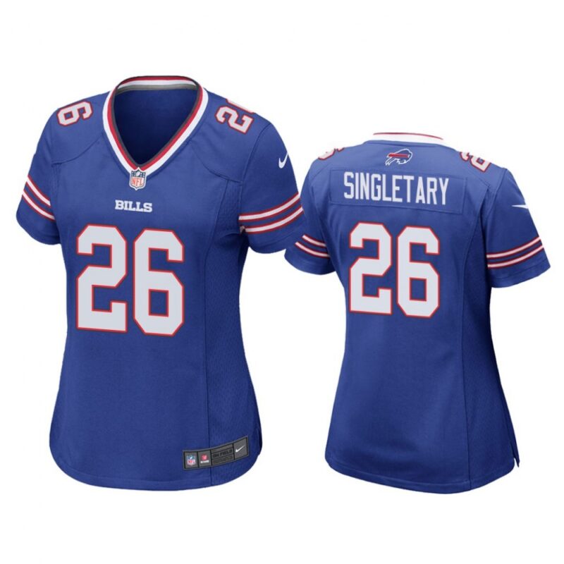 68626bab44489_1 Women's Buffalo Bills #26 Devin Singletary Blue Stitched Jersey