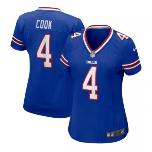 68626bae99d9c_1 Women's Buffalo Bills #4 James Cook Blue Stitched Football Jersey(Run Small)