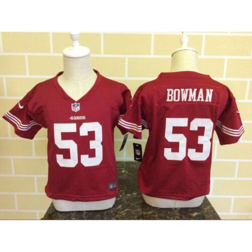 68626d1d6a2cf_1 Toddler San Francisco 49ers #53 NaVorro Bowman Red Stitched NFL Jersey