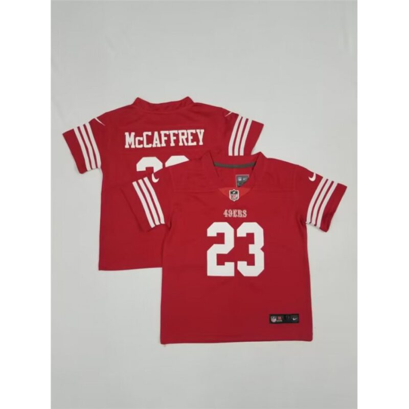 68626d29e7b15_1 Toddlers San Francisco 49ers #23 Christian McCaffrey Red Vapor Untouchable Stitched Football Jersey