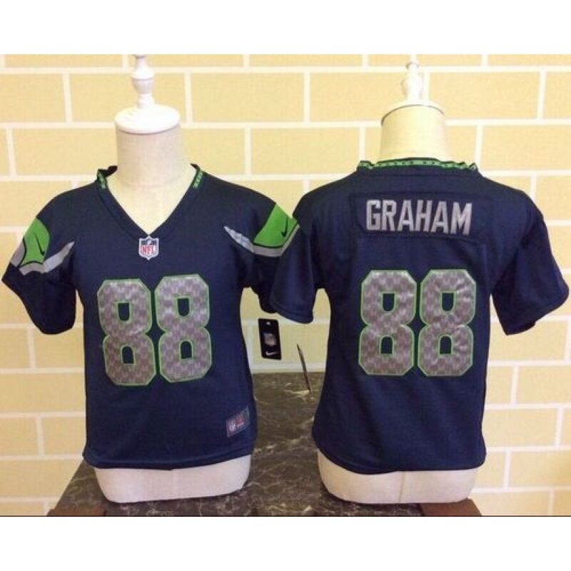68626d611a21a_1 Toddler Seahawks #88 Jimmy Graham Steel Blue Team Color Stitched NFL Elite Jersey