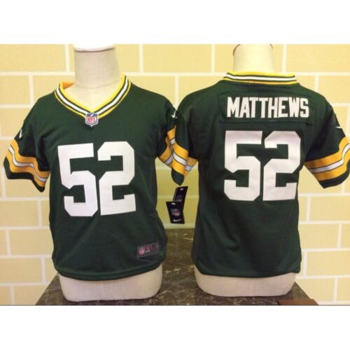 68626d8754bfa_1 Toddler Green Bay Packers #52 Clay Matthews Green Stitched NFL Jersey