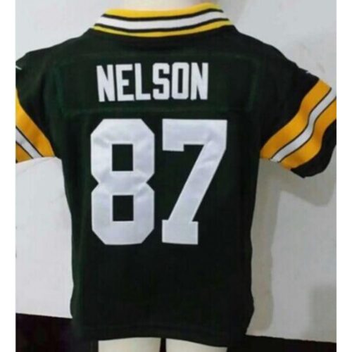 68626d982b28c_1 Toddler Packers #87 Jordy Nelson Green Team Color Stitched NFL Elite Jersey
