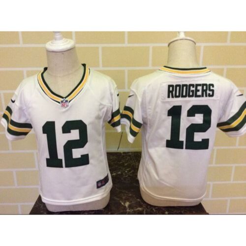 68626da123414_1 Toddler Packers #12 Aaron Rodgers White Stitched NFL Elite Jersey