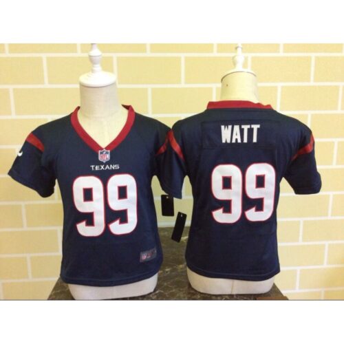68626e30c0b80_1 Toddler Houston Texans #99 J.J. Watt Navy Blue Stitched NFL Jersey