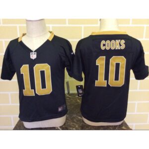 68626e6776538_1 Toddler New Orleans Saints #10 Brandin Cooks Black Stitched NFL Jersey