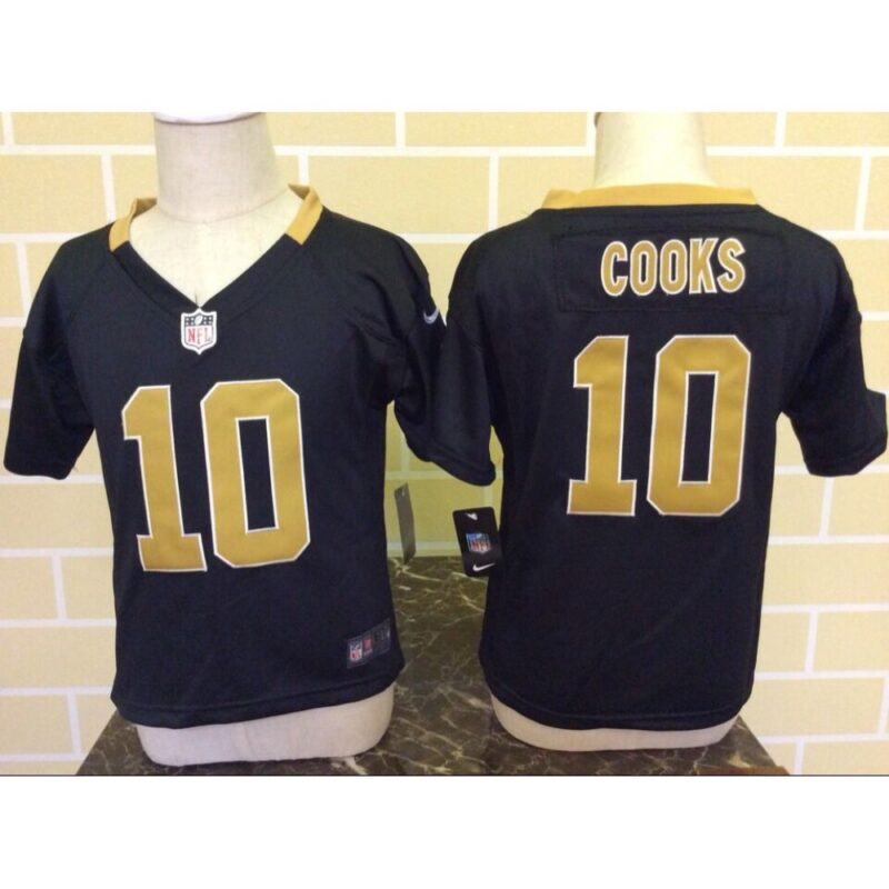 68626e6776538_1 Toddler New Orleans Saints #10 Brandin Cooks Black Stitched NFL Jersey