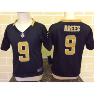 68626e6ad1327_1 Toddler New Orleans Saints #9 Drew Brees Black Stitched NFL Jersey