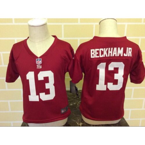 68626e806ee7f_1 Toddler New York Giants #13 Odell Beckham Jr Red Stitched NFL Jersey