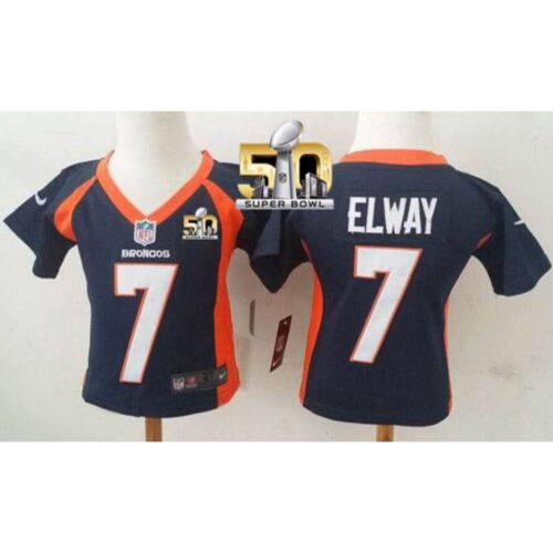 68626e92dd06f_1 Toddler Broncos #7 John Elway Navy Blue Alternate Super Bowl 50 Stitched NFL Elite Jersey