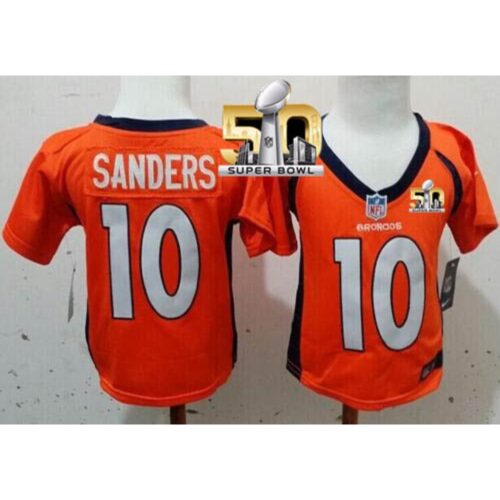 68626e9c1d2cb_1 Toddler Broncos #10 Emmanuel Sanders Orange Team Color Super Bowl 50 Stitched NFL Elite Jersey