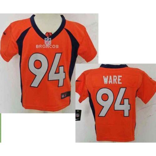 68626eb4a006e_1 Toddler Broncos #94 DeMarcus Ware Orange Team Color Stitched NFL Elite Jersey