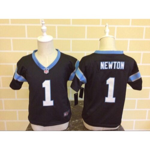 68626ec128f8c_1 Toddler Carolina Panthers #1 Cam Newton Black Stitched NFL Jersey