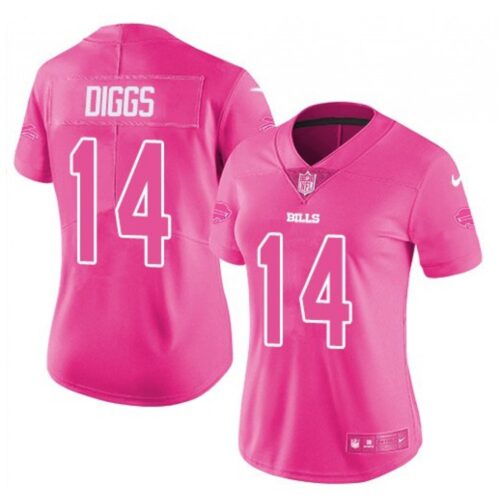 68626f0b04668_1 Toddlers Buffalo Bills #14 Stefon Diggs Pink Vapor Untouchable LimitedStitched Jersey