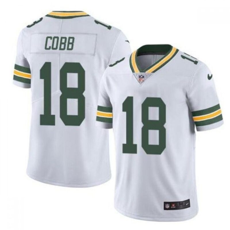 68626f2ddb872_1 Youth Green Bay Packers #18 Randall Cobb White Vapor Untouchable Stitched Jersey