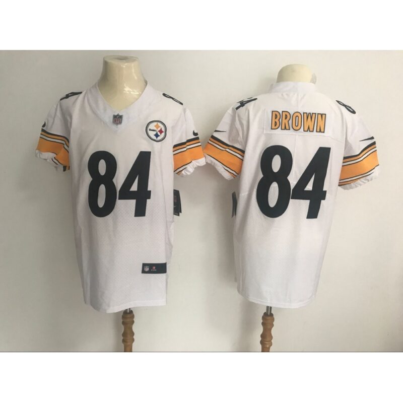 68626f6b27fbe_1 Men's Pittsburgh Steelers #84 Antonio Brown White Vapor Untouchable Elite Stitched NFL Jersey