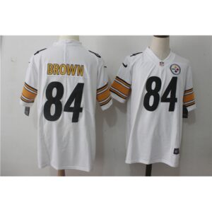 68626f72423a6_1 Men's Pittsburgh Steelers #84 Antonio Brown White Stitched NFL Vapor Untouchable Limited Jersey