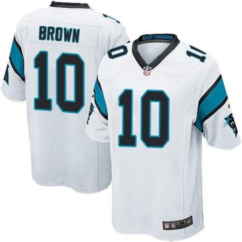 68626f98e34de_1 Panthers #10 Corey Brown White Youth Stitched NFL Elite Jersey