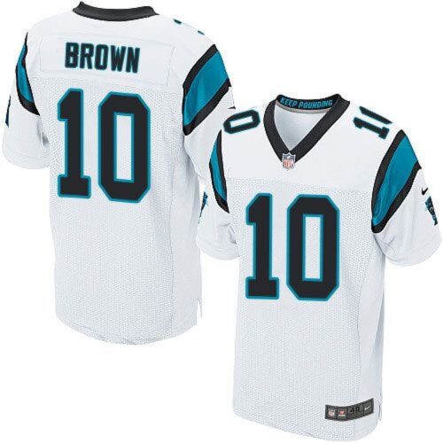 68627014731f1_1 Panthers #10 Corey Brown White Men's Stitched NFL Elite Jersey