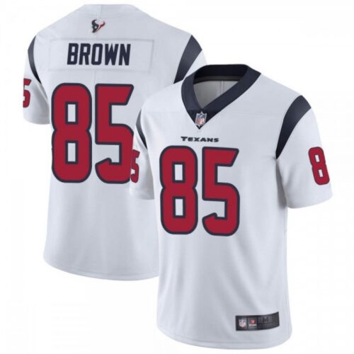 686270648a29e_1 Men's Houston Texans #85 Pharaoh Brown New White Vapor Untouchable Limited Stitched Jersey