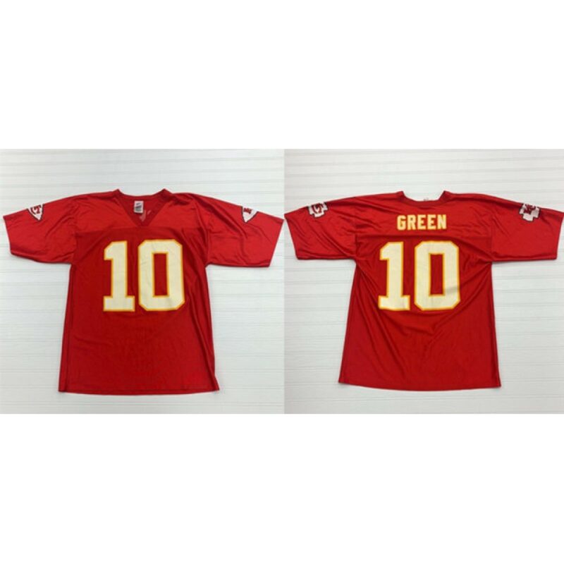 68627098341e9_1 Men's Kansas City Chiefs #10 Trent Green Red Stitched Jersey