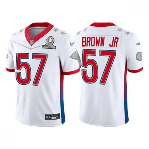 686270a2071b9_1 Men's Kansas City Chiefs #57 Orlando Brown Jr. 2022 White AFC Pro Bowl Stitched Jersey