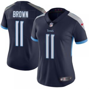 686271141dbbf_1 Women's Tennessee Titans #11 A.J. Brown Navy Vapor Untouchable Limited Stitched Jersey(Run Small)