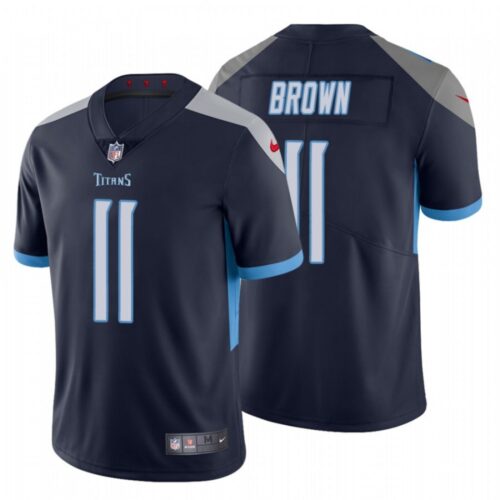 686271173b72a_1 Men's Tennessee Titans #11 A.J. Brown Navy Vapor Untouchable Limited Stitched Jersey
