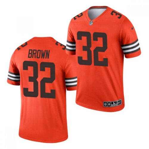 6862714cdd957_1 Men's Cleveland Browns #32 Jim Brown Orange Inverted Legend Stitched Football Jersey