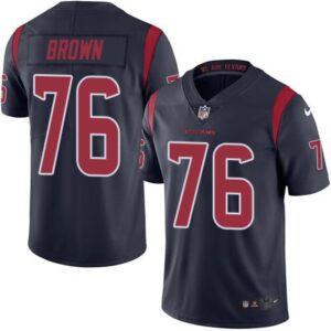 6862715b0e5e5_1 Texans #76 Duane Brown Navy Blue Men's Stitched NFL Limited Rush Jersey