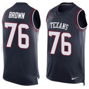 6862715e85652_1 Texans #76 Duane Brown Navy Blue Team Color Men's Stitched NFL Limited Tank Top Jersey