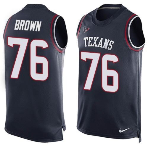 6862715e85652_1 Texans #76 Duane Brown Navy Blue Team Color Men's Stitched NFL Limited Tank Top Jersey