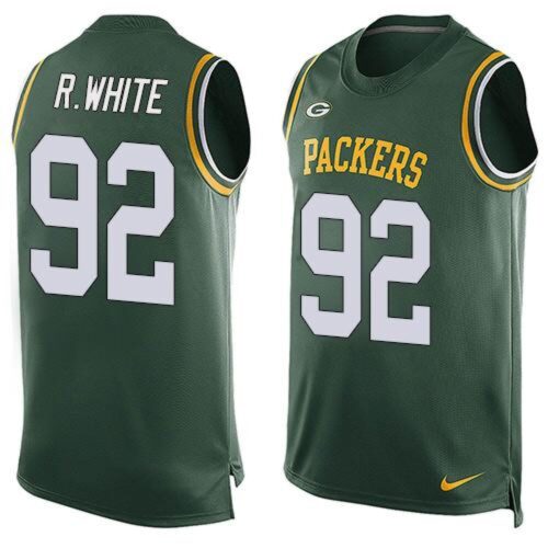686271cb30e4c_1 Packers #92 Reggie White Green Team Color Men's Stitched NFL Limited Tank Top Jersey