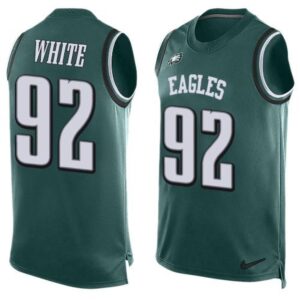 6862723d4ae7b_1 Eagles #92 Reggie White Midnight Green Team Color Men's Stitched NFL Limited Tank Top Jersey