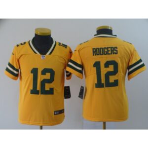 6862728c1fa27_1 Youth Green Bay Packers #12 Aaron Rodgers Gold Inverted Legend Stitched NFL Jersey
