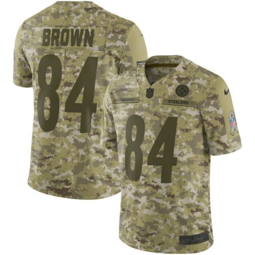 686272a3676ca_1 Men's Pittsburgh Steelers #84 Antonio Brown 2018 Camo Salute to Service Limited Stitched NFL Jersey
