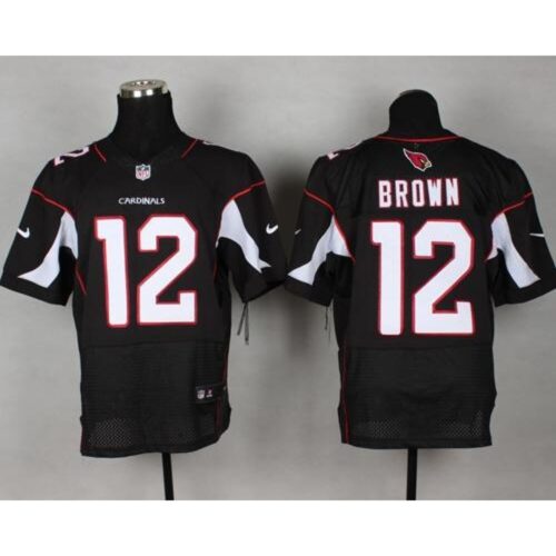 686272ec32303_1 Cardinals #12 John Brown Black Alternate Men's Stitched NFL Elite Jersey
