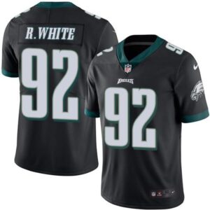 686273a7c7901_1 Eagles #92 Reggie White Black Men's Stitched NFL Limited Rush Jersey