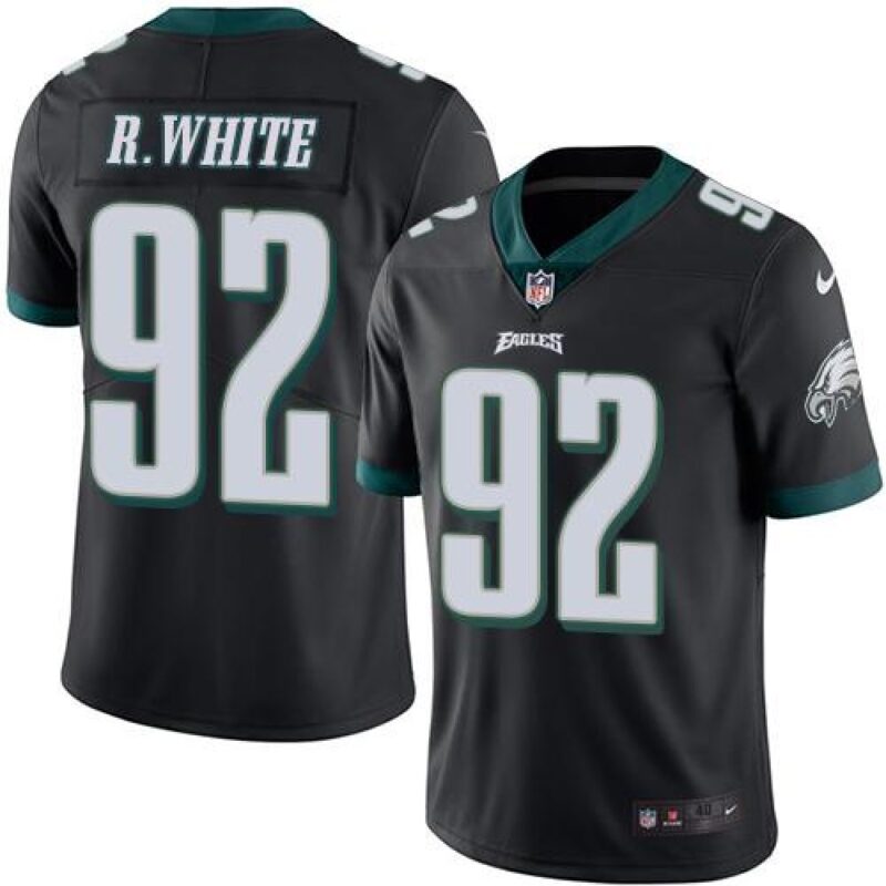686273a7c7901_1 Eagles #92 Reggie White Black Men's Stitched NFL Limited Rush Jersey